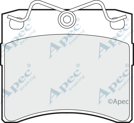 APEC BRAKING stabdžių trinkelių rinkinys, diskinis stabdys PAD766